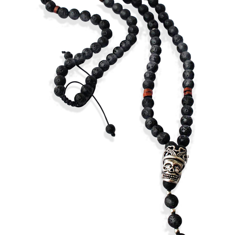 lava beads necklace men