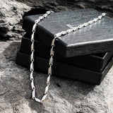 Mensdoor stainless steel men's necklace silver