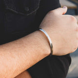 Mensdoor narrow men's bracelet cuff