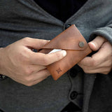 leather wallet for men brown